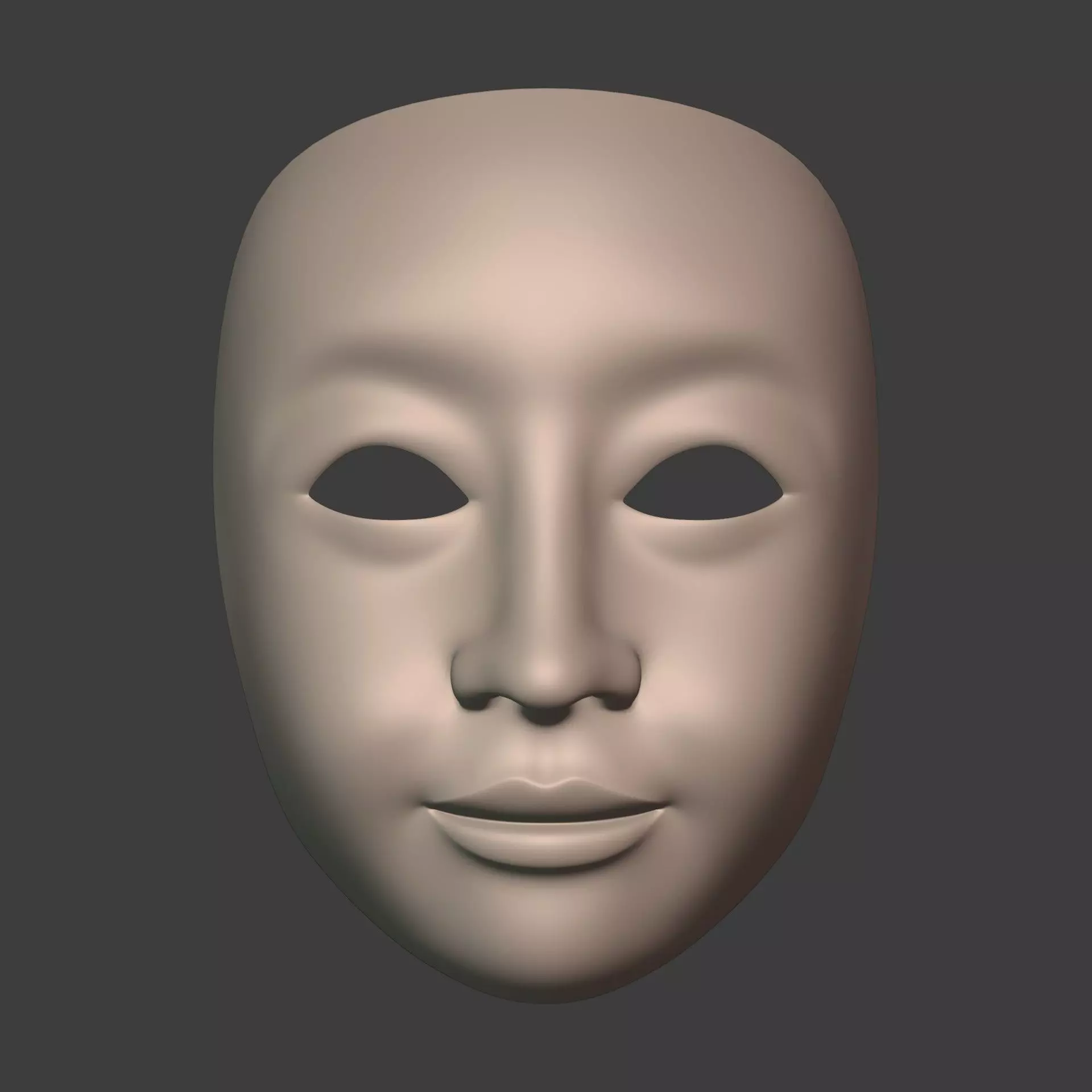 Masks Low-poly 3D model_1