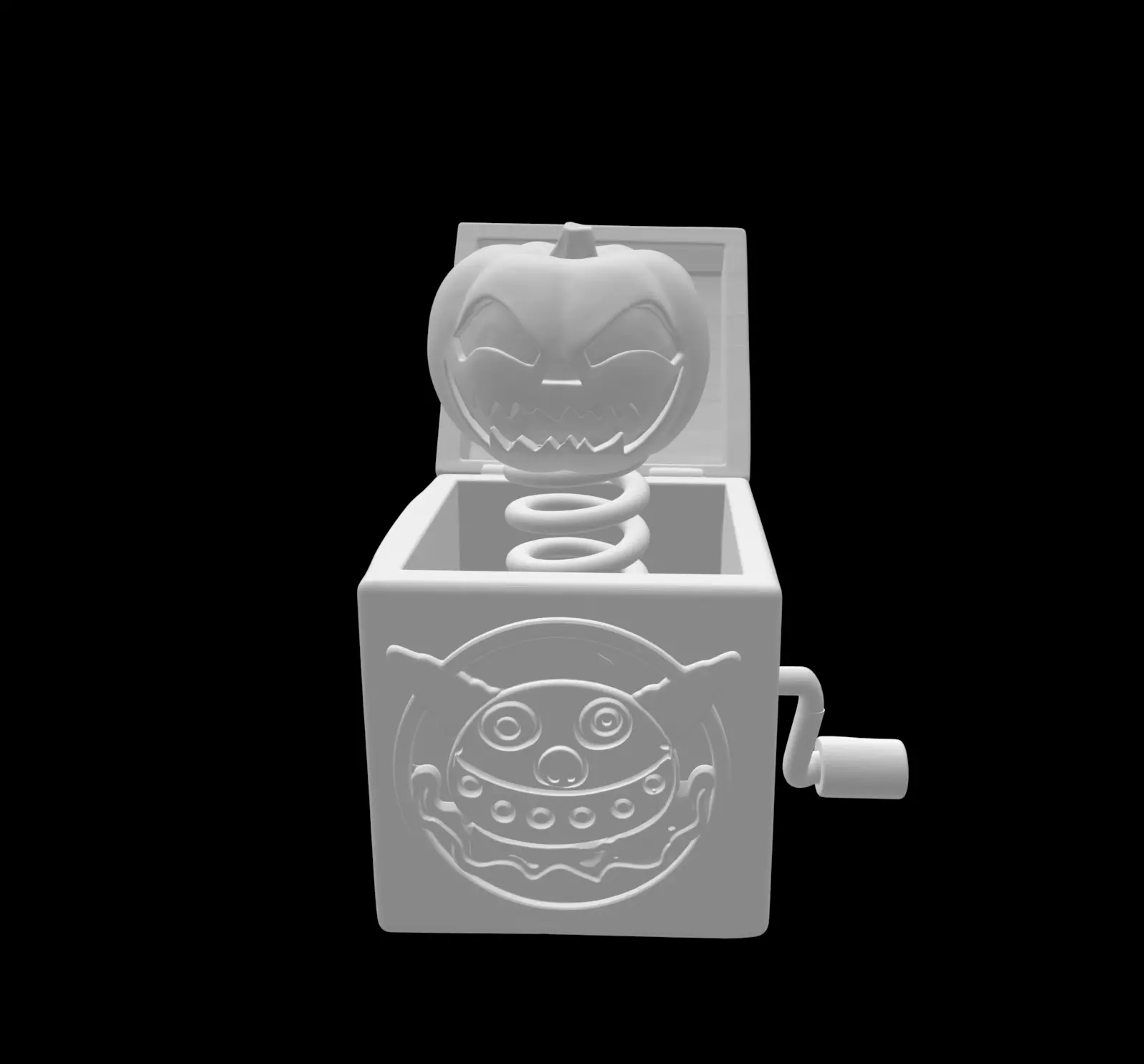  Nightmare before Christmas Pumpkin in the Box 3D print model_0