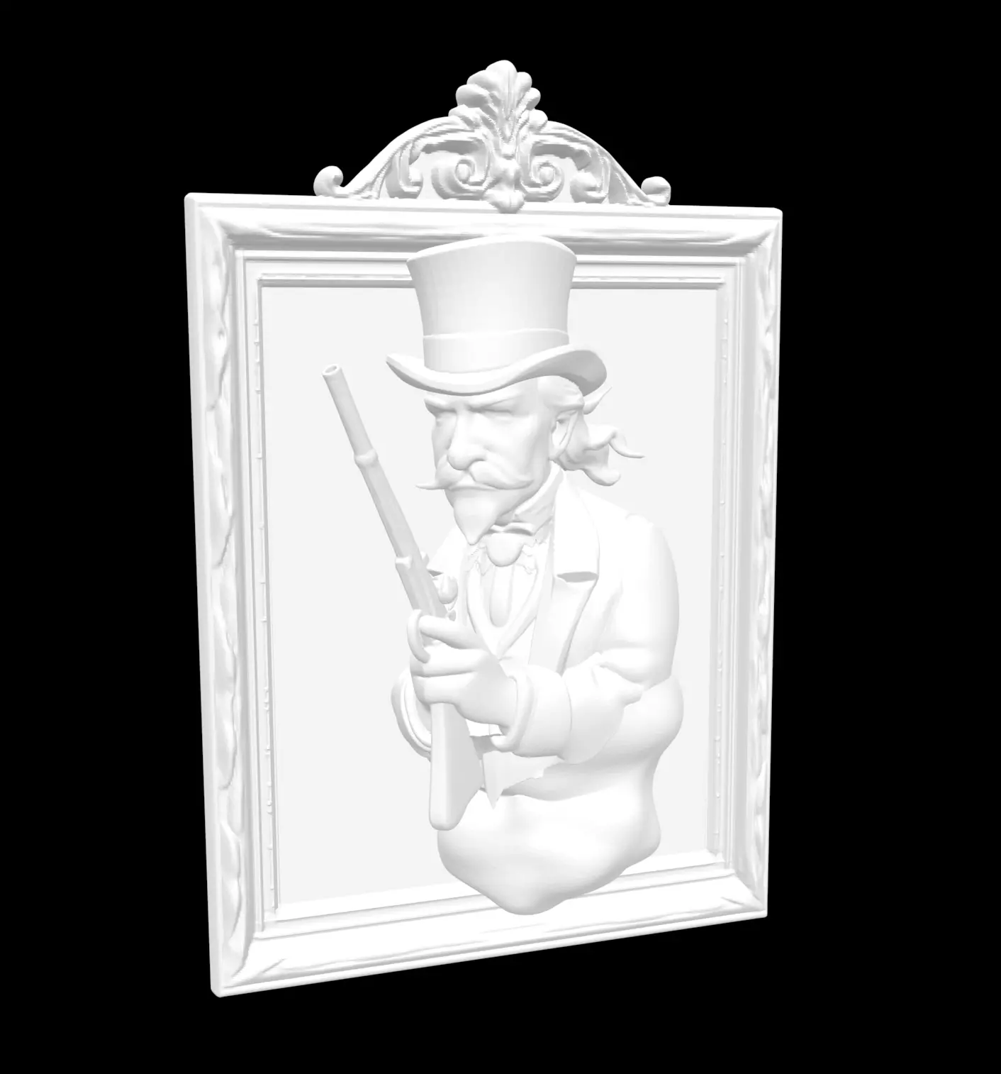 Haunted Mansion Dueling Portrait Ghosts 3D print model_4
