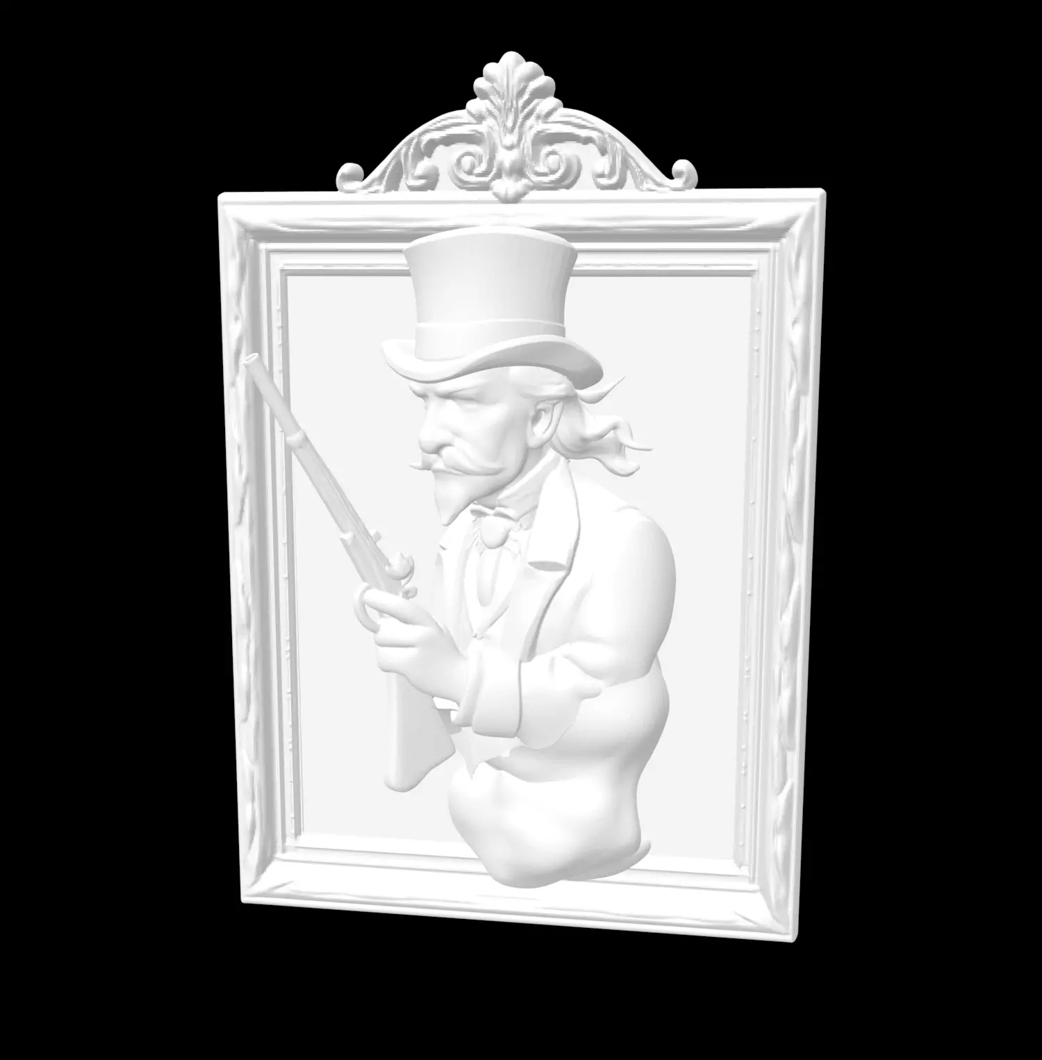Haunted Mansion Dueling Portrait Ghosts 3D print model_3