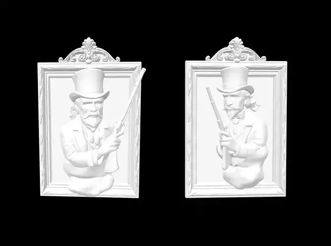 Haunted Mansion  Dueling Portrait Ghosts