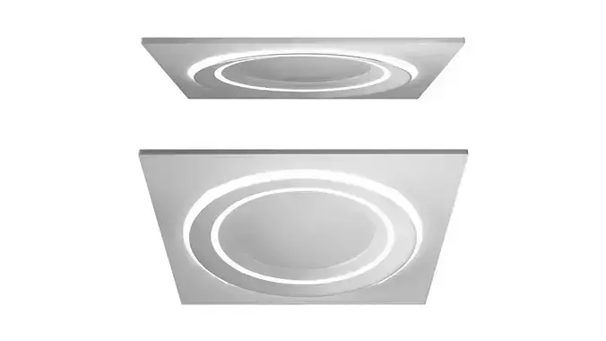 Modern GKL ceiling with lighting