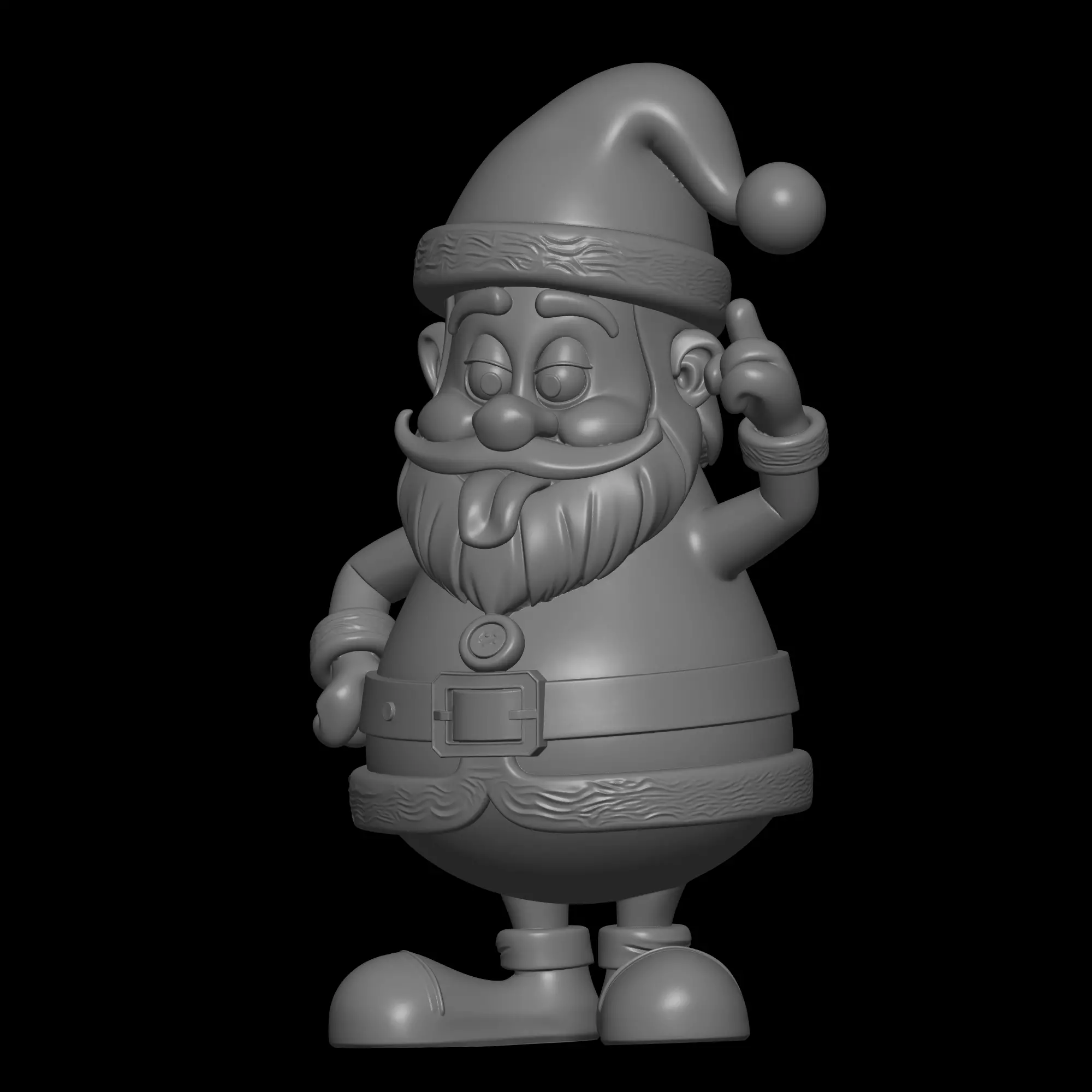 father christmas 3D print model_2