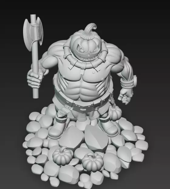 Pumpking The King of Halloween 3D print model_7