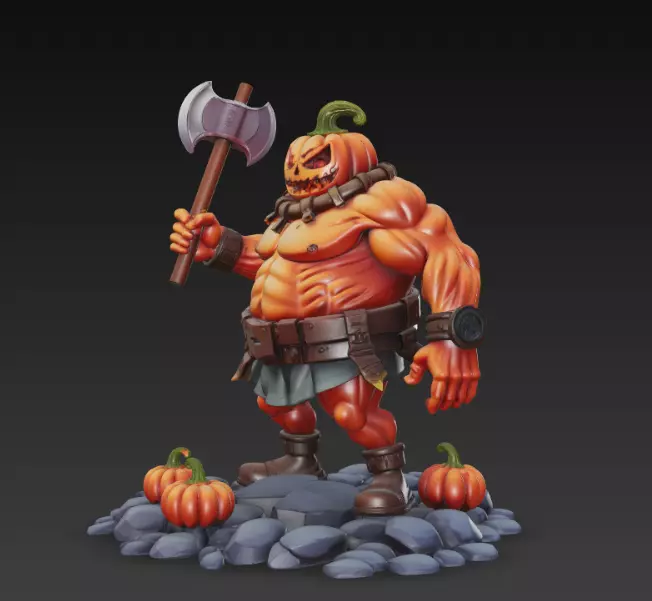 Pumpking The King of Halloween 3D print model_1