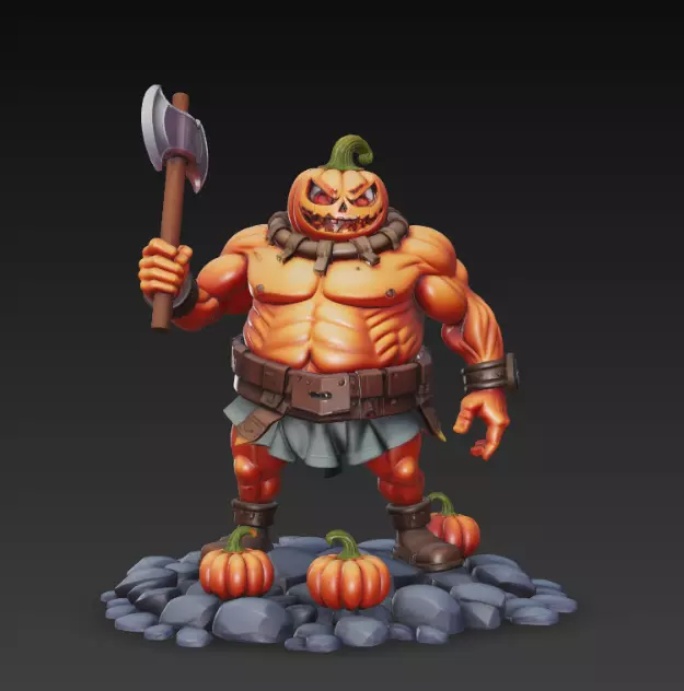 Pumpking The King of Halloween 3D print model_0