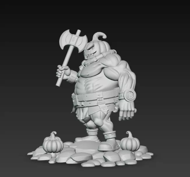 Pumpking The King of Halloween 3D print model_5