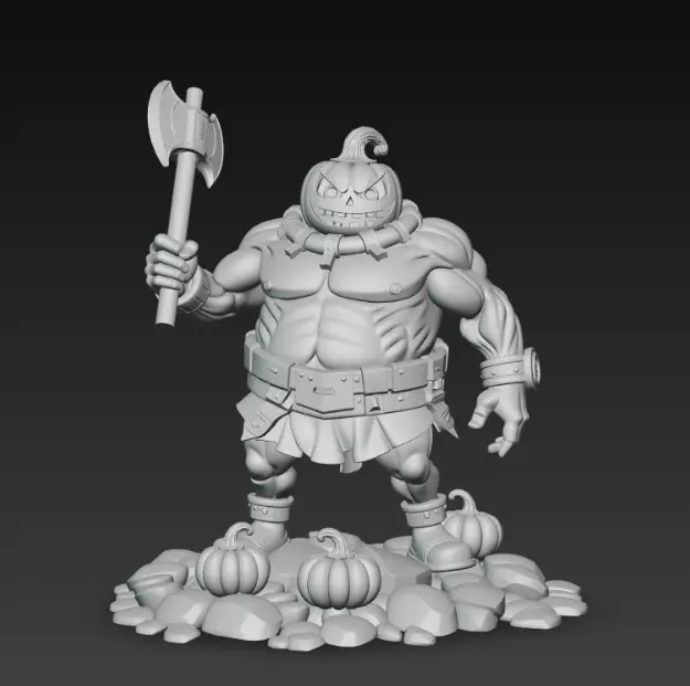 Pumpking The King of Halloween 3D print model_4