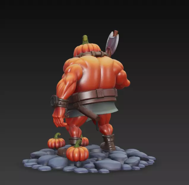 Pumpking The King of Halloween 3D print model_2