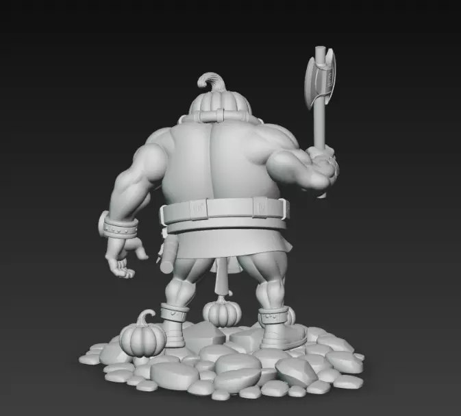 Pumpking The King of Halloween 3D print model_6