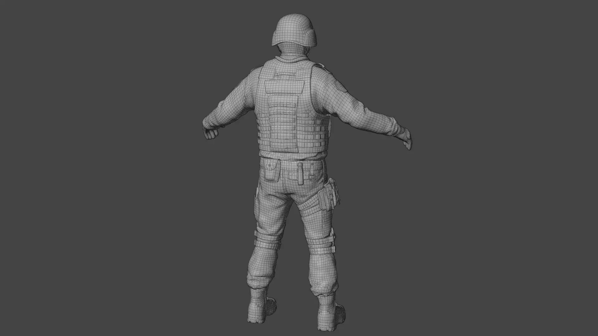 Swat Police Raft 3D model_17