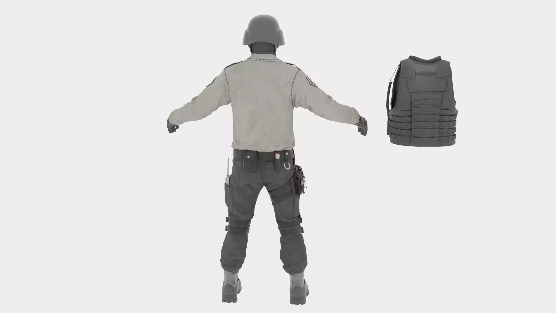 Swat Police Raft 3D model_5