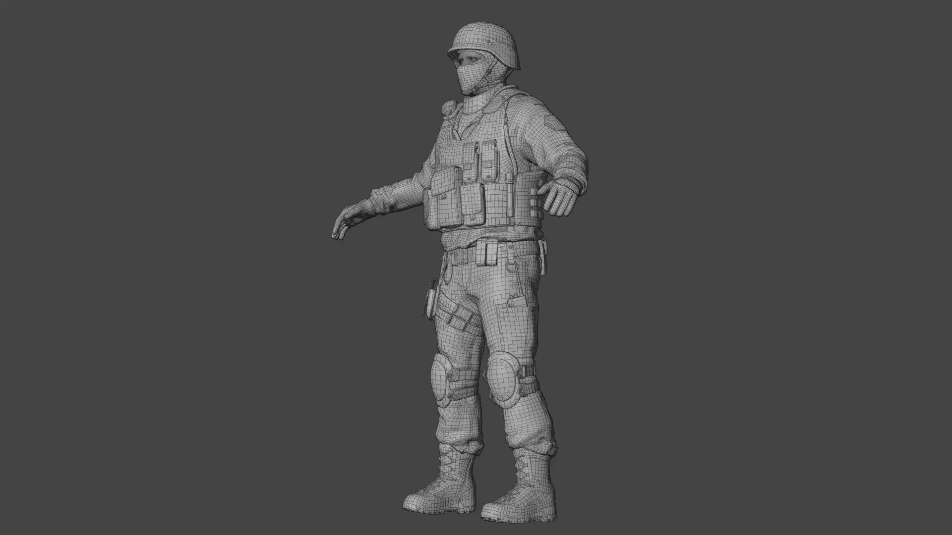 Swat Police Raft 3D model_19