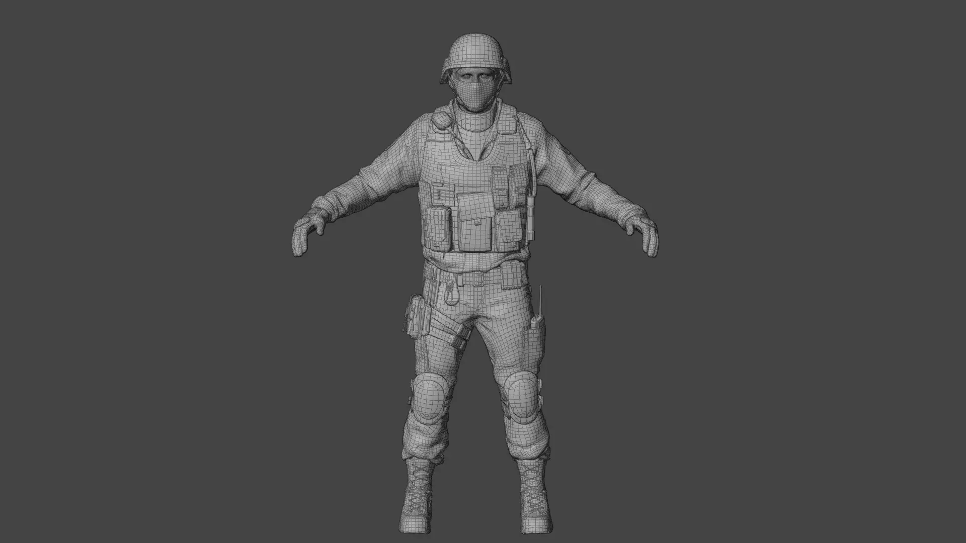 Swat Police Raft 3D model_15