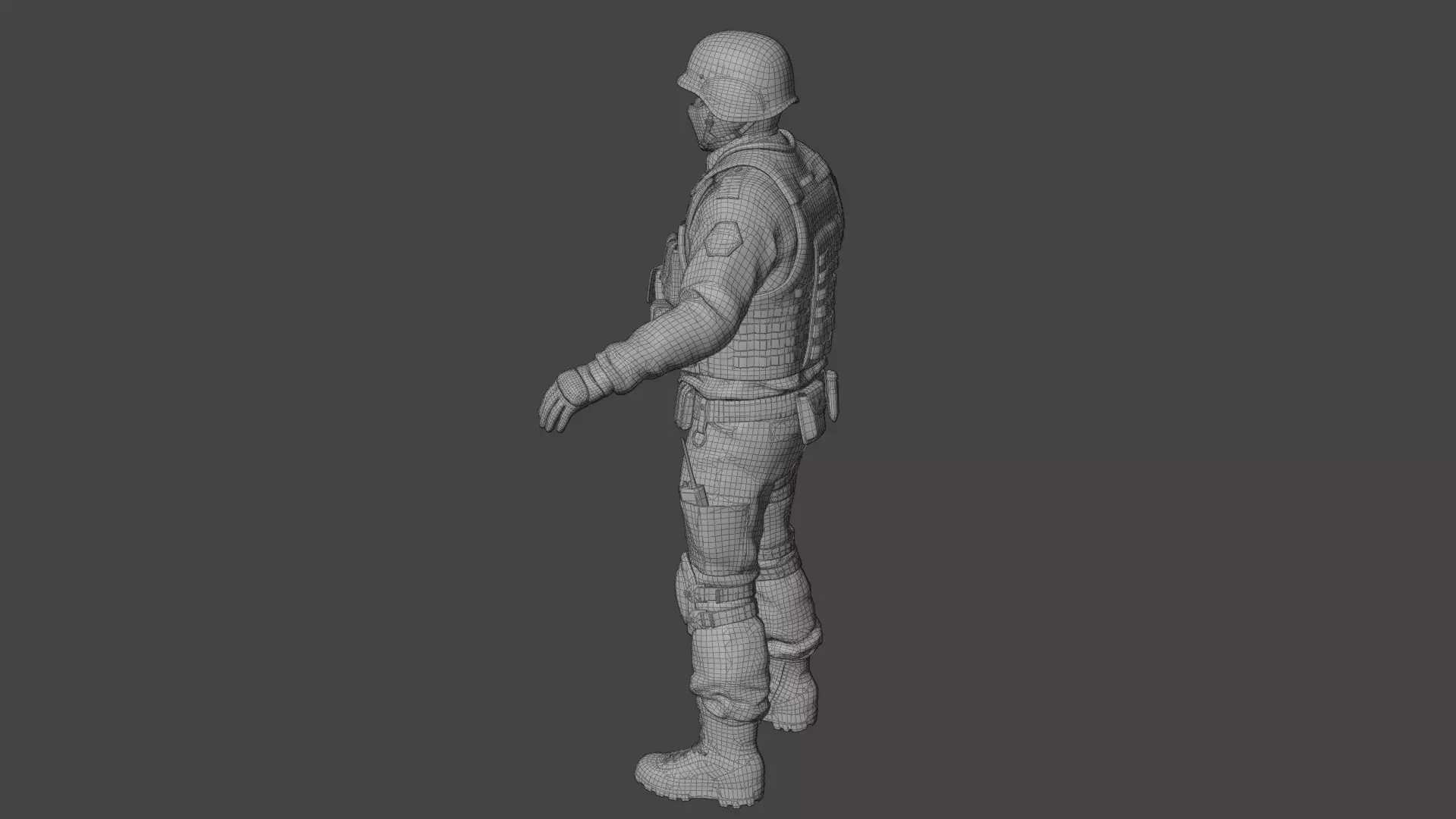 Swat Police Raft 3D model_18