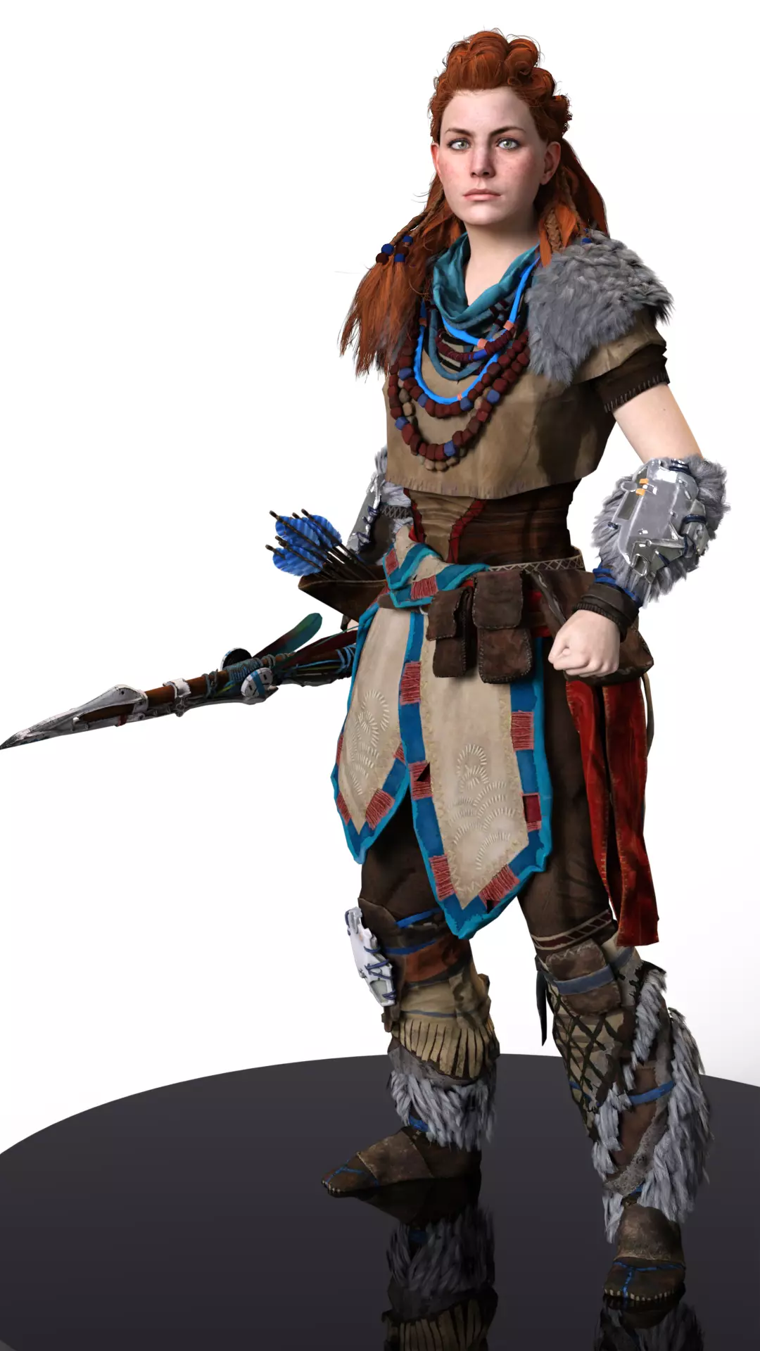 Aloy The Fierce Huntress of a Forgotten World 3D print model