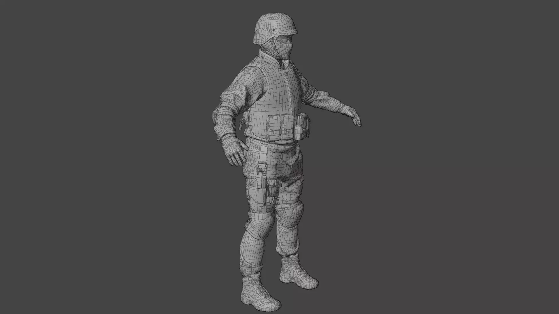 Swat Man 3d model 3D model_15