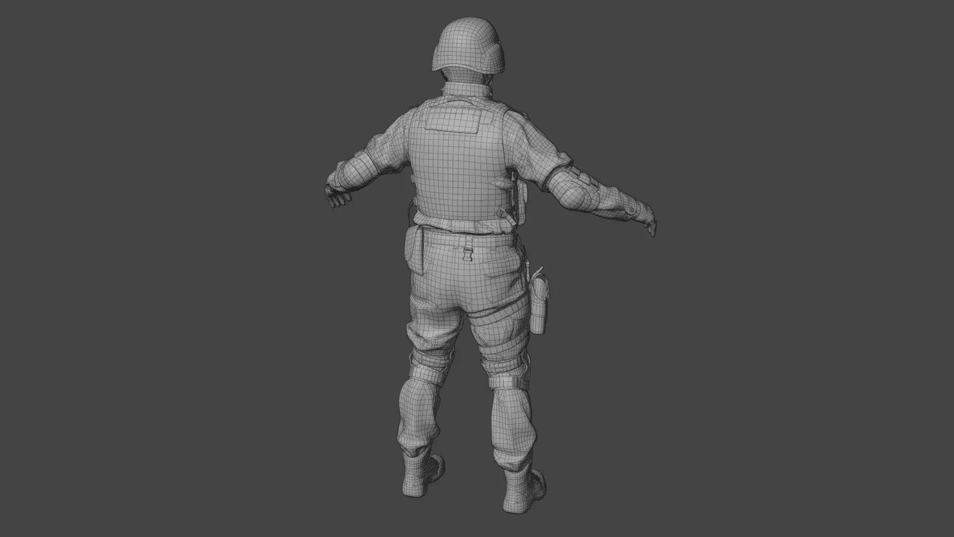 Swat Man 3d model 3D model_16