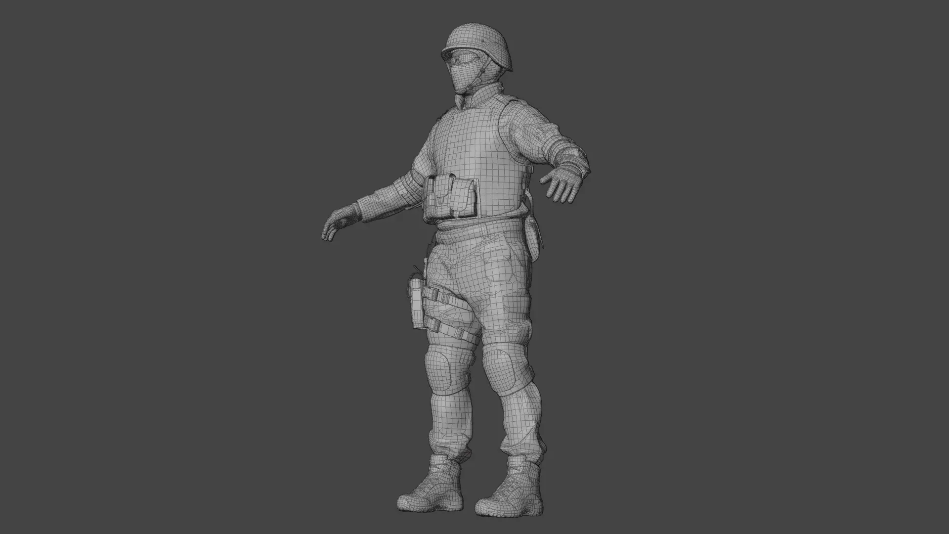 Swat Man 3d model 3D model_18