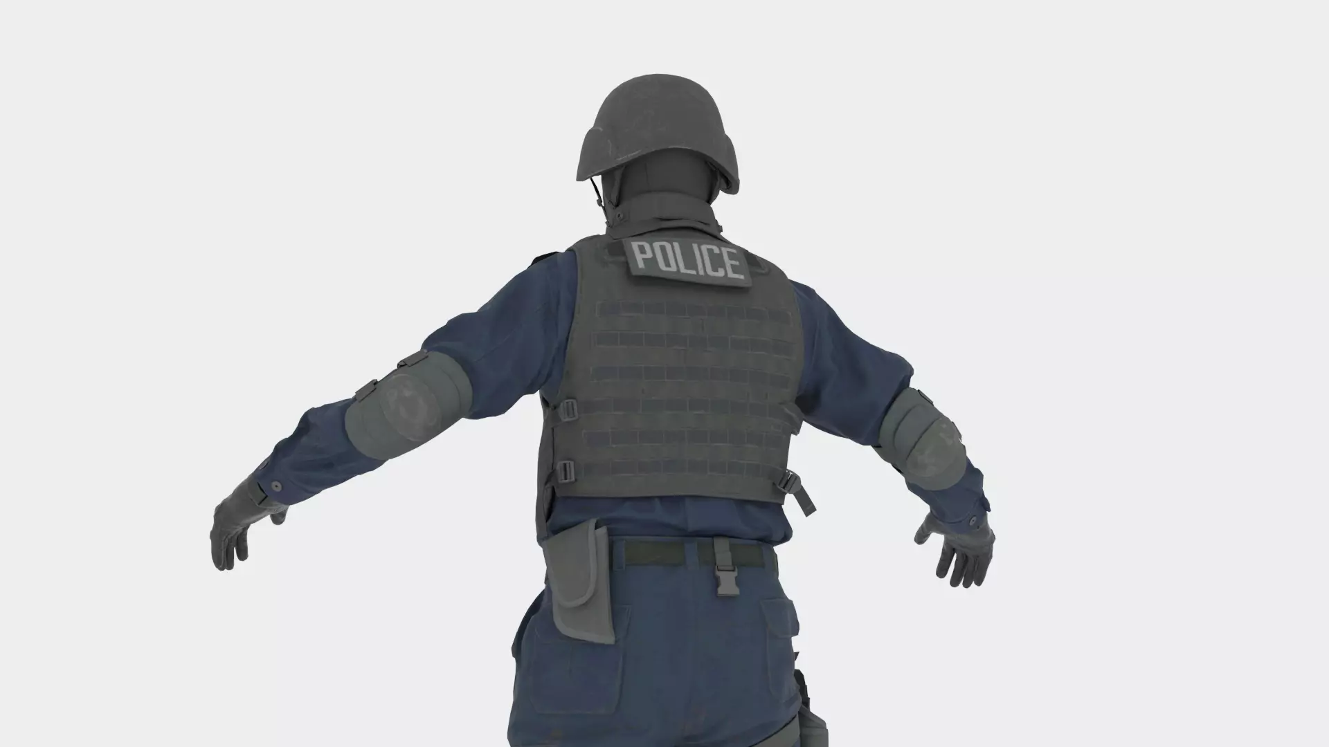 Swat Man 3d model 3D model_13