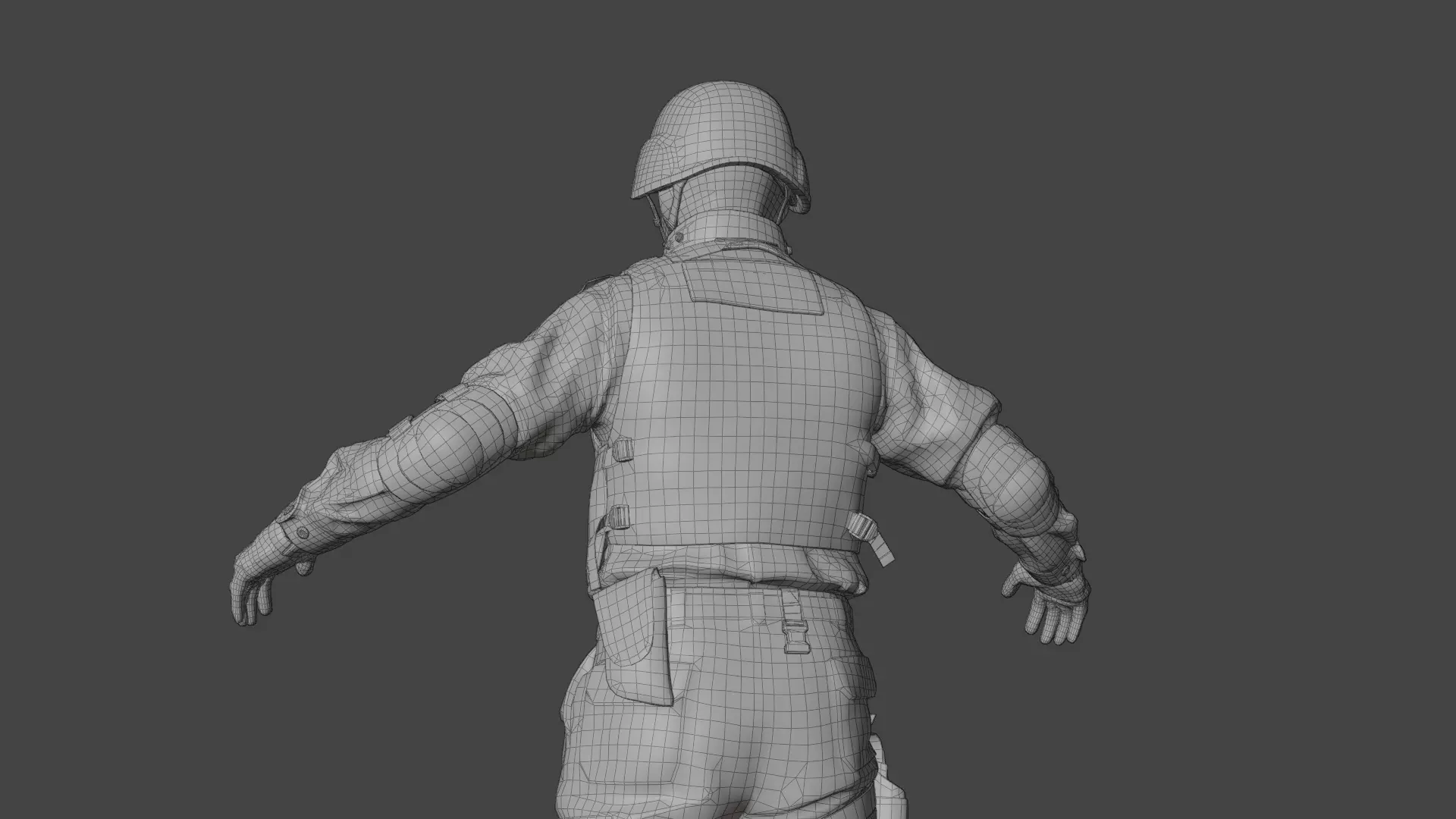 Swat Man 3d model 3D model_20