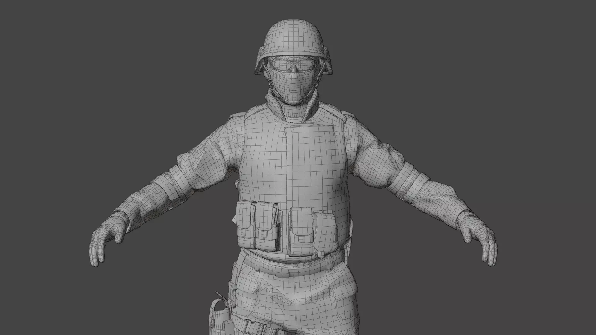 Swat Man 3d model 3D model_19