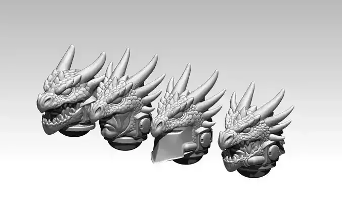 space dragons helmets