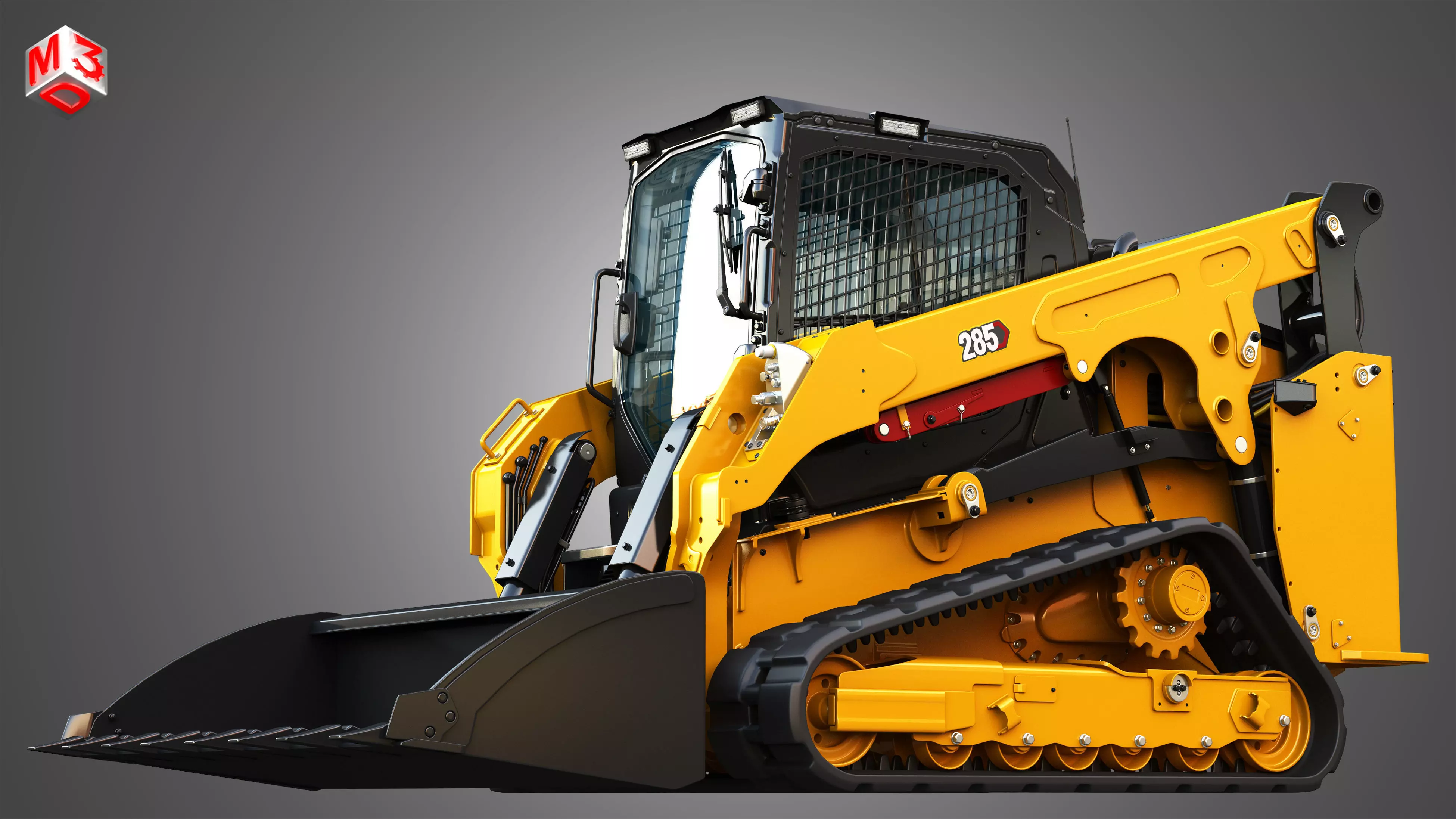 285 Compact Track Loader - Bucket 3D model_7