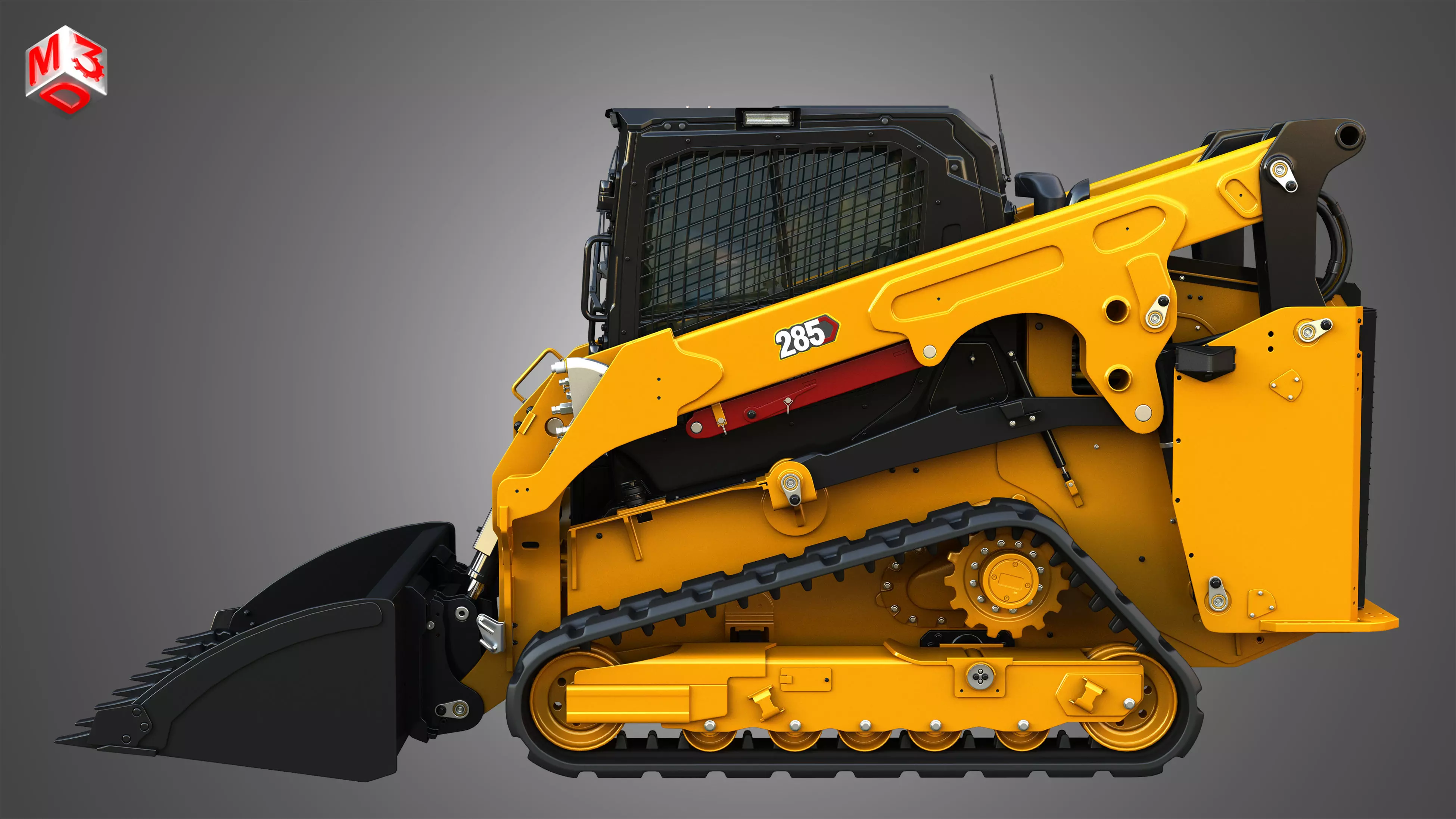 285 Compact Track Loader - Bucket 3D model_5