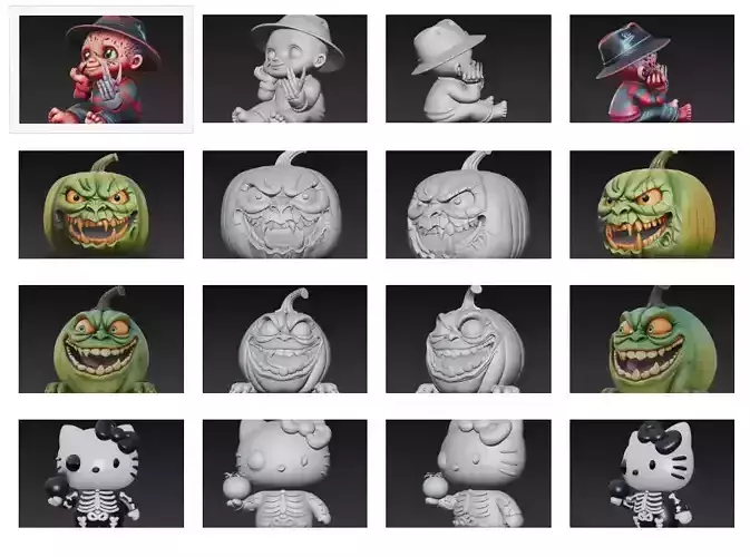 Cute Nightmare - Stylized Halloween Horror Collection