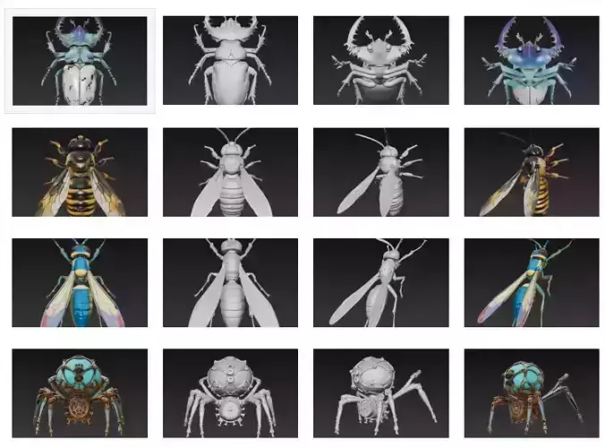 Cyber Insect Automaton - Mechanical Steampunk Bug Collection Cyber Insect Automaton - Mechanical Steampunk Bug Collection