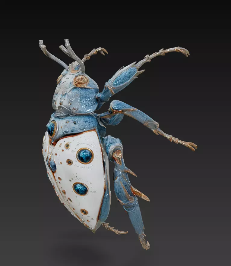 Royal Cyber Beetles - Futuristic Luxury Insect Collection _1