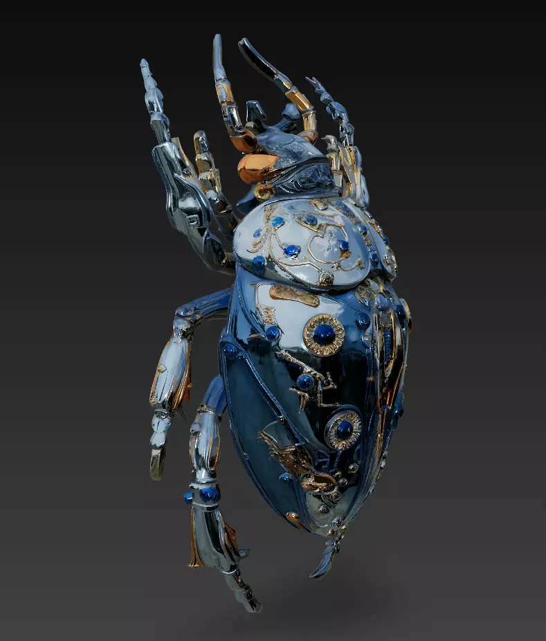 Royal Cyber Beetles - Futuristic Luxury Insect Collection _8