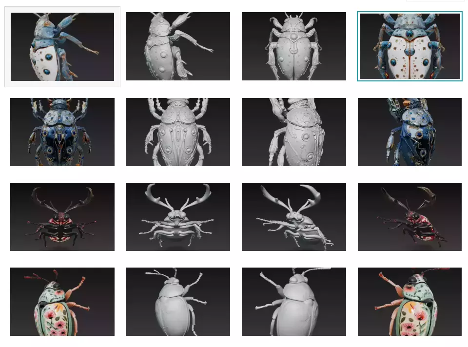 Royal Cyber Beetles - Futuristic Luxury Insect Collection _0