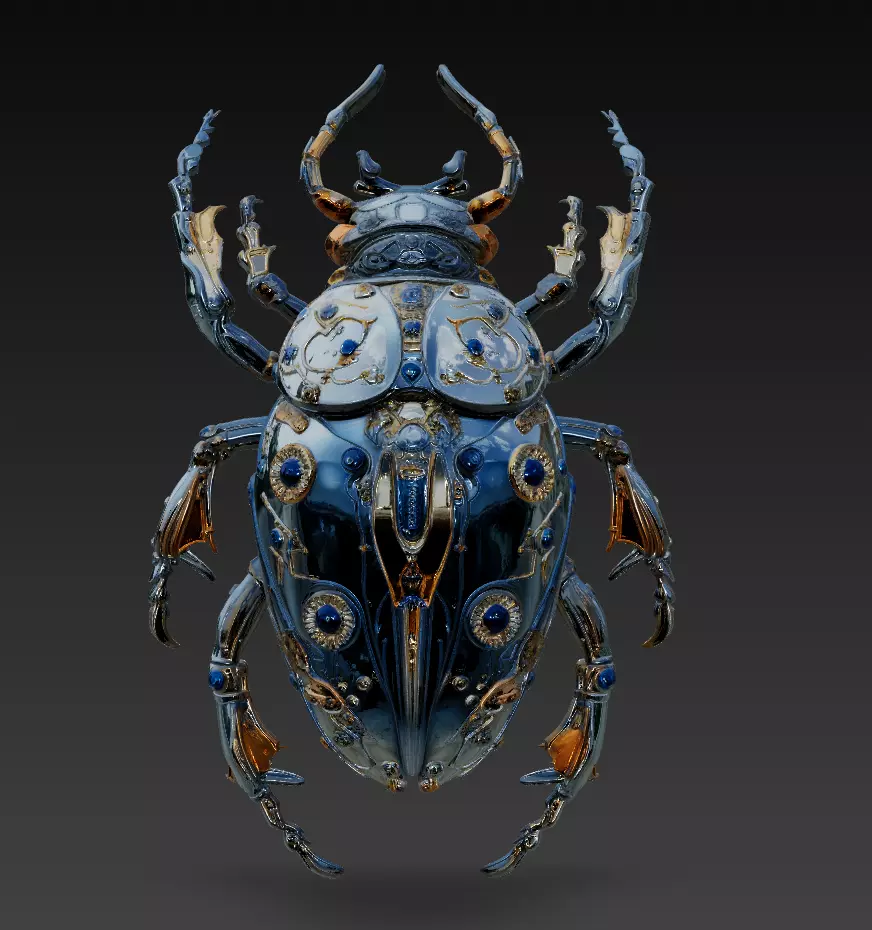 Royal Cyber Beetles - Futuristic Luxury Insect Collection _5