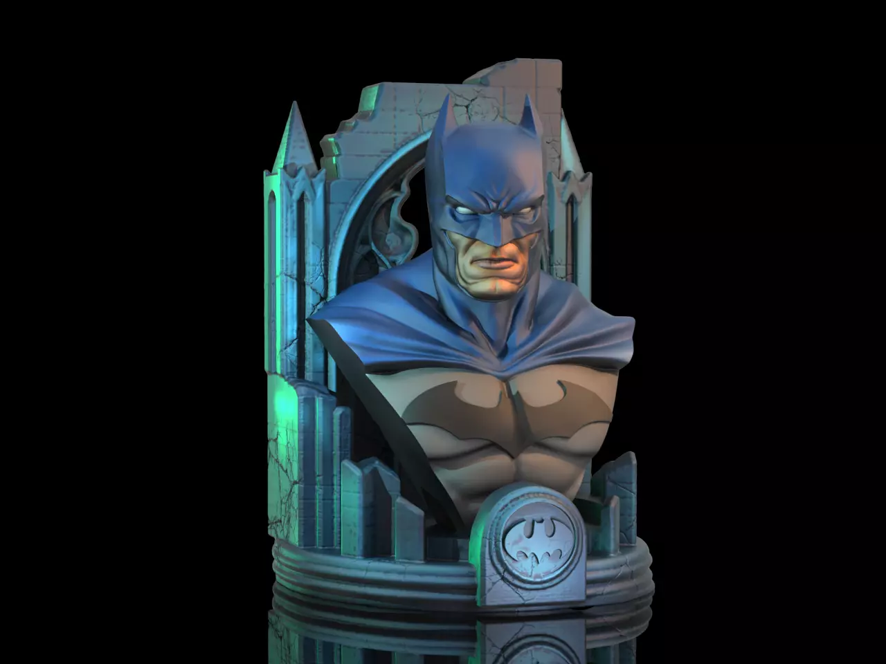 New Batman with base 3D print model