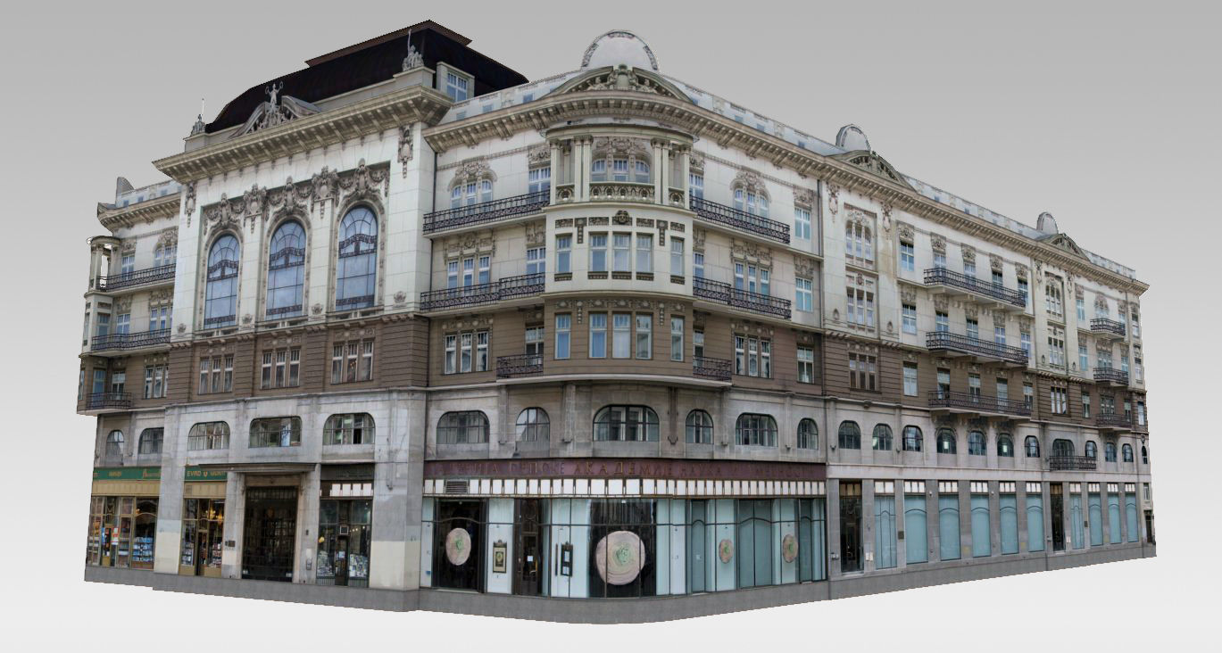 Rich Classical Building Low-poly 3D model_1