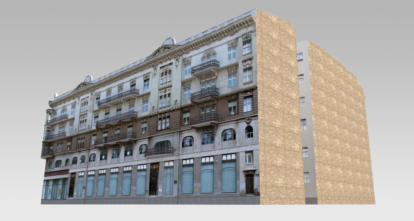Rich Classical Building Low-poly 3D model_3