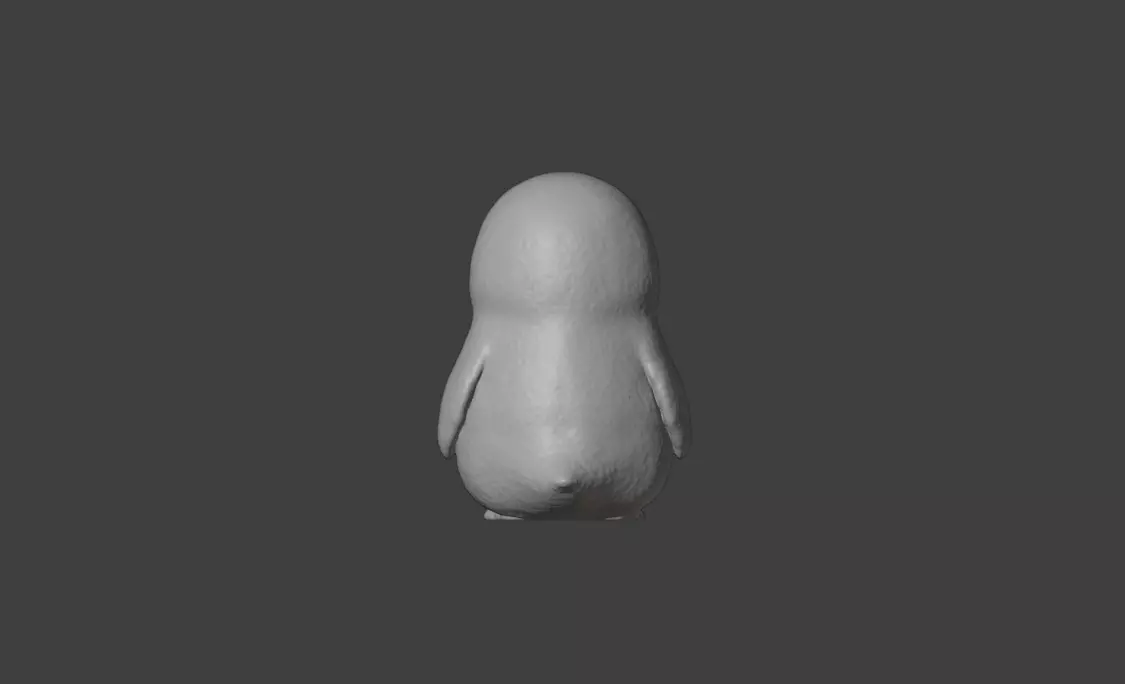 Fluffy Friend Penguin Low-poly 3D model_19