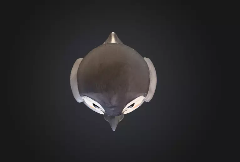 Fluffy Friend Penguin Low-poly 3D model_15