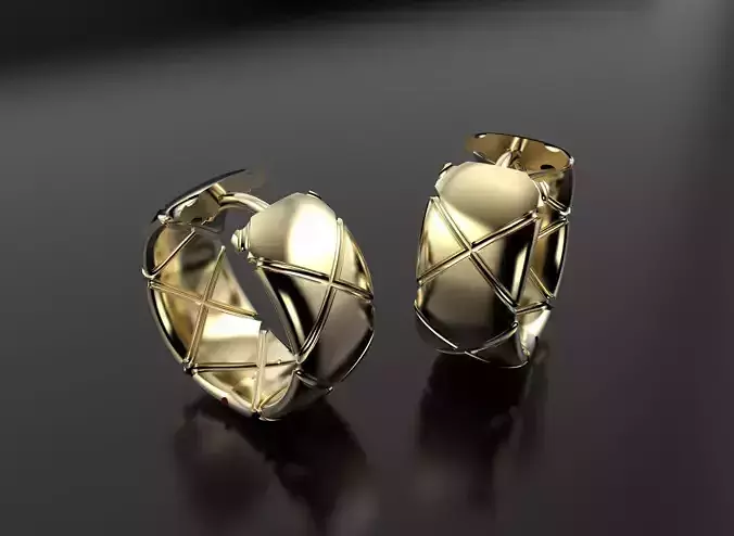 Channel earrings 