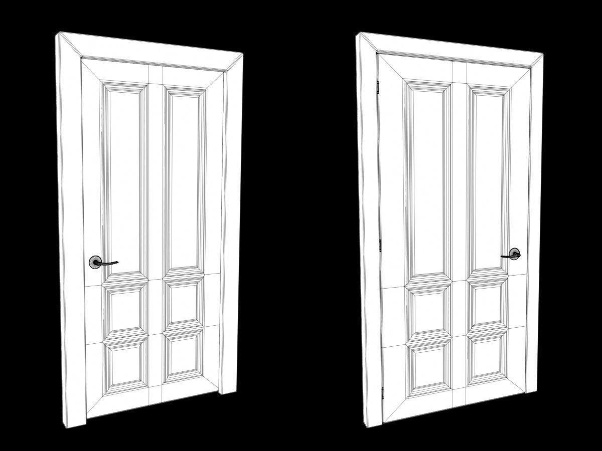 Door Collection - front and back 3D model_24