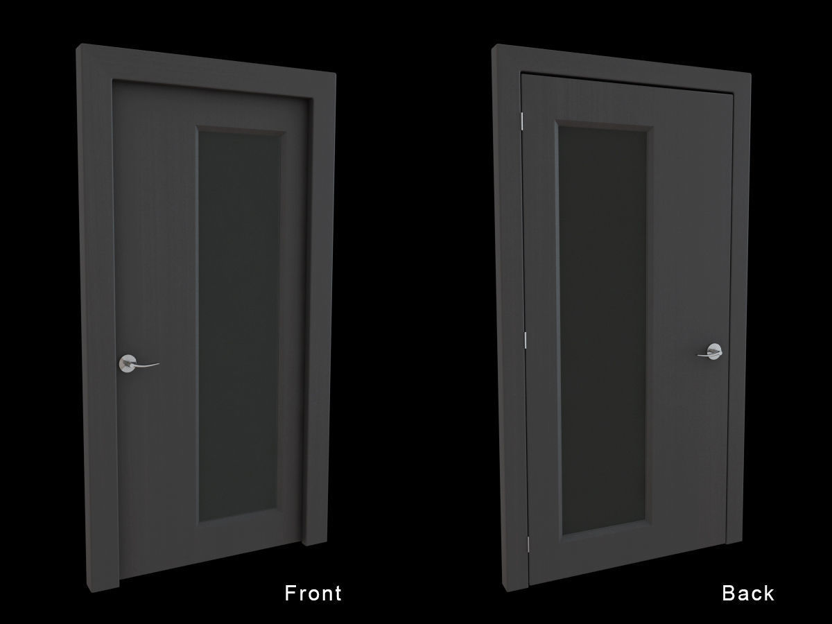 Door Collection - front and back 3D model_15