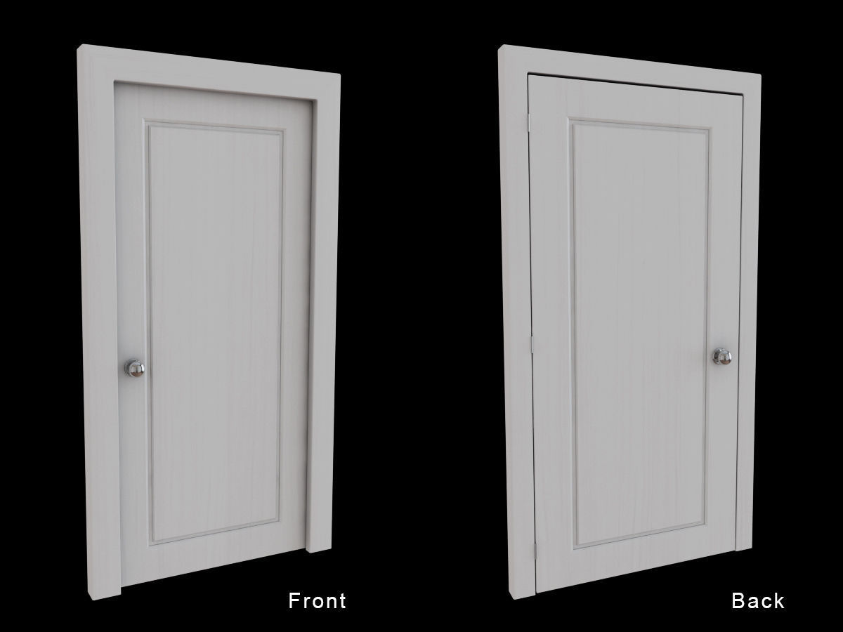 Door Collection - front and back 3D model_9