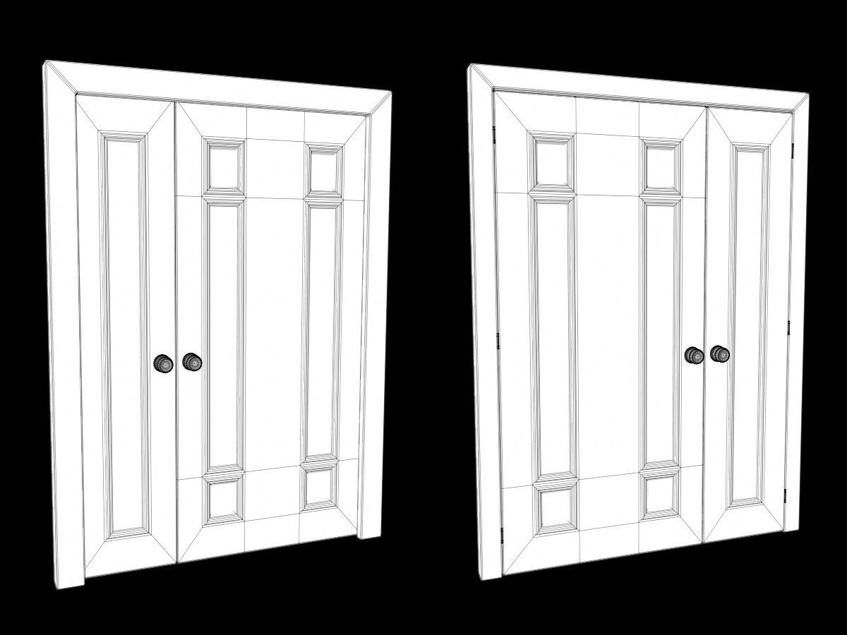 Door Collection - front and back 3D model_32