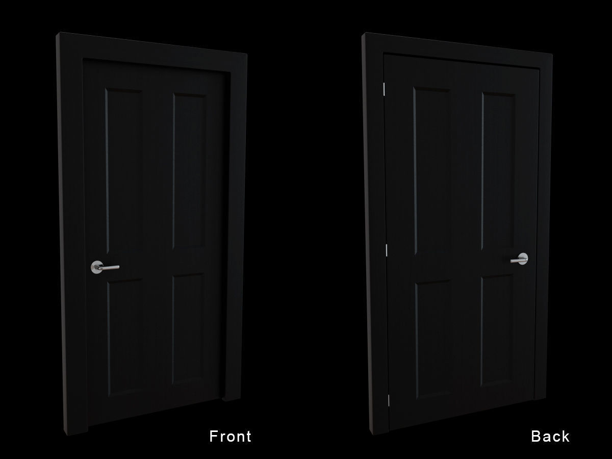 Door Collection - front and back 3D model_5