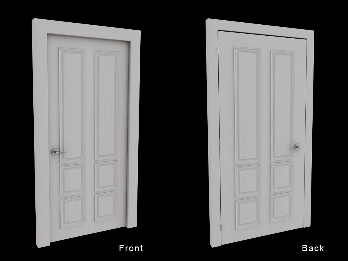 Door Collection - front and back 3D model_23