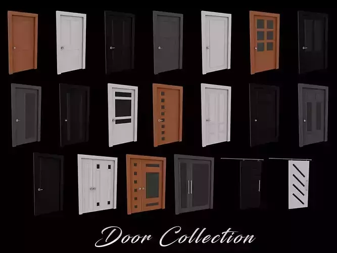 Door Collection - front and back