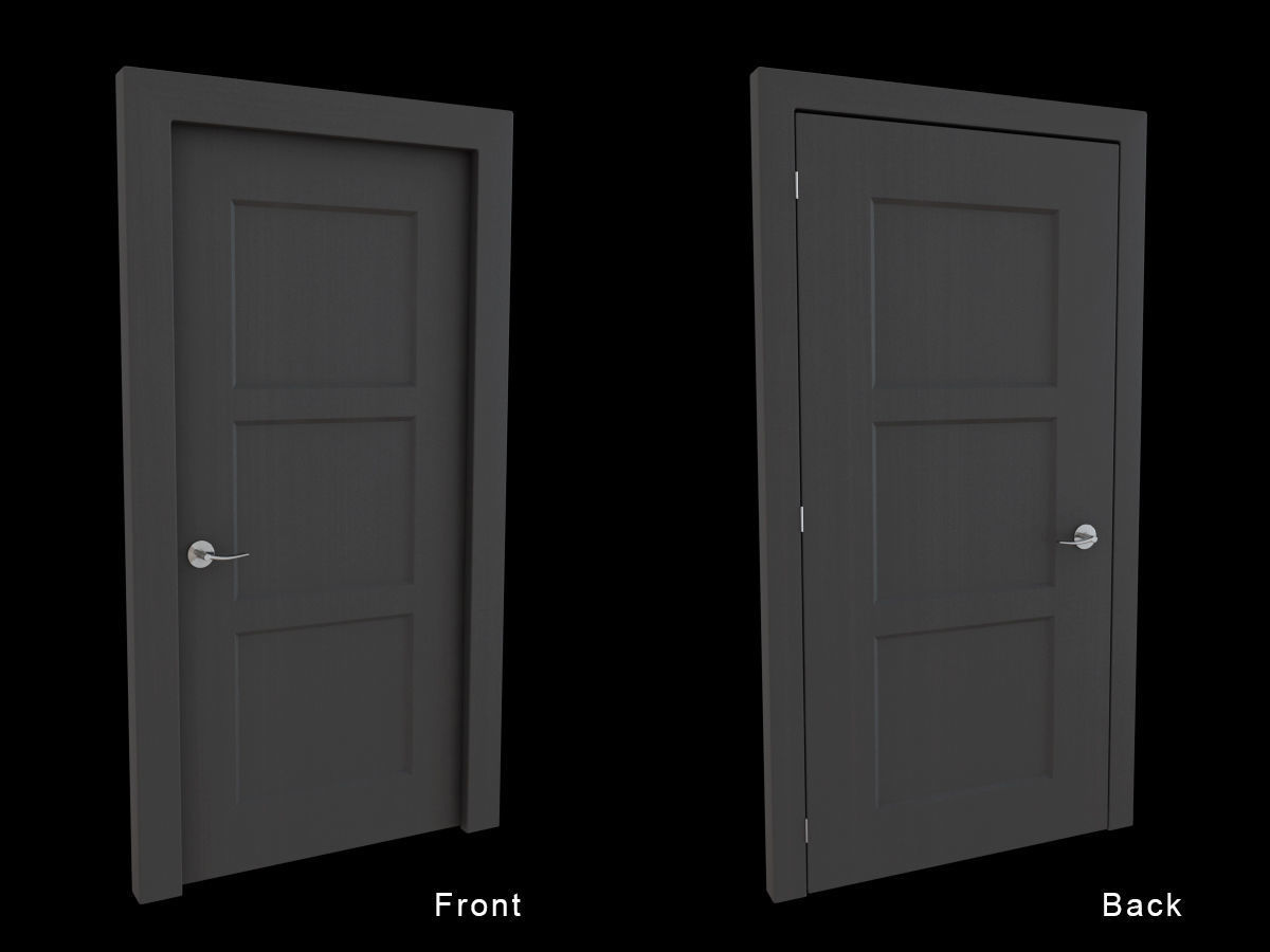 Door Collection - front and back 3D model_7