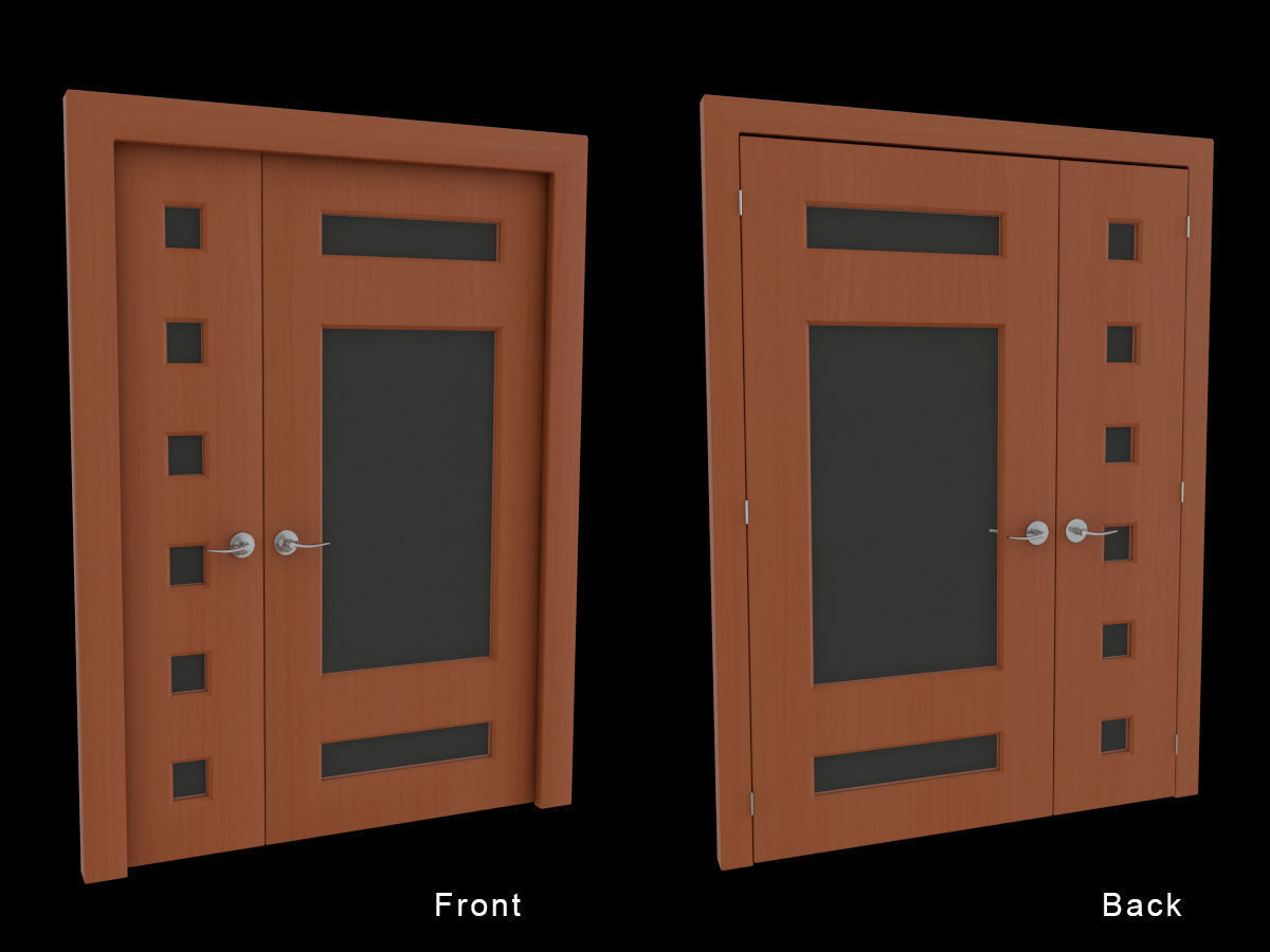 Door Collection - front and back 3D model_33